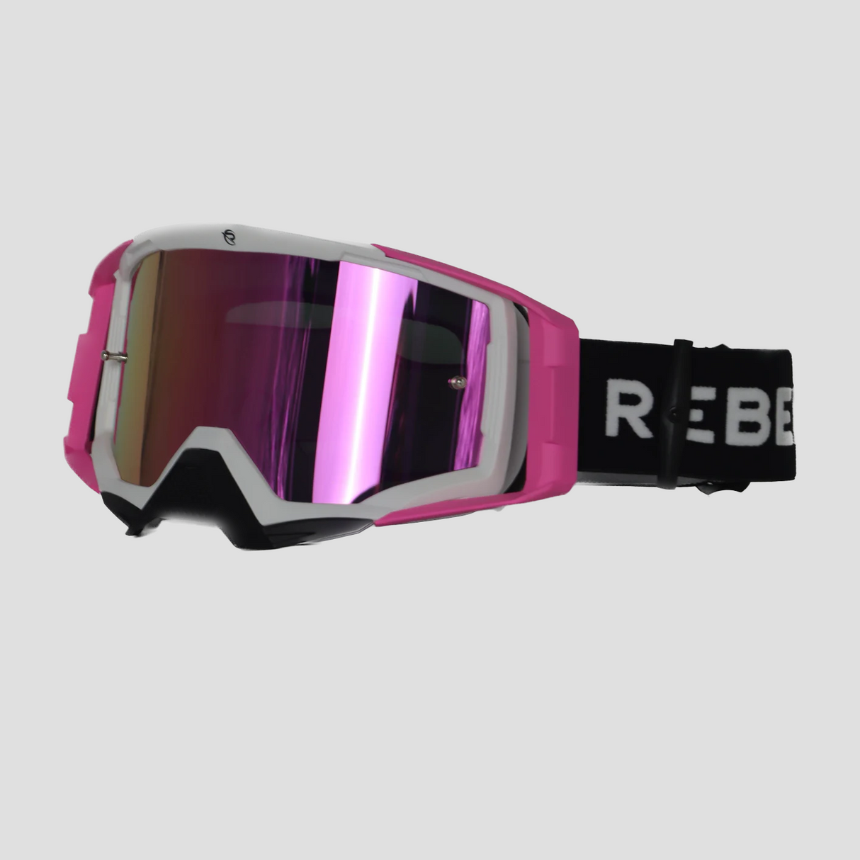 Revolution Motocross Goggle - White/Pink